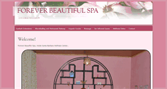 Desktop Screenshot of foreverbeautifulspa.com