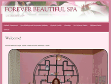 Tablet Screenshot of foreverbeautifulspa.com